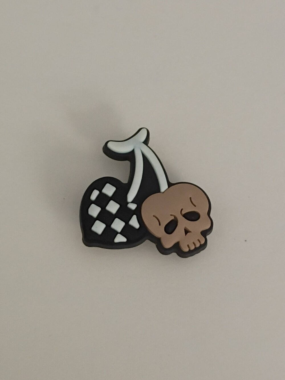 10 for $10 Jibbitz Croc Charm - Cherries - Brown Skeleton Skull & Plaid Heart